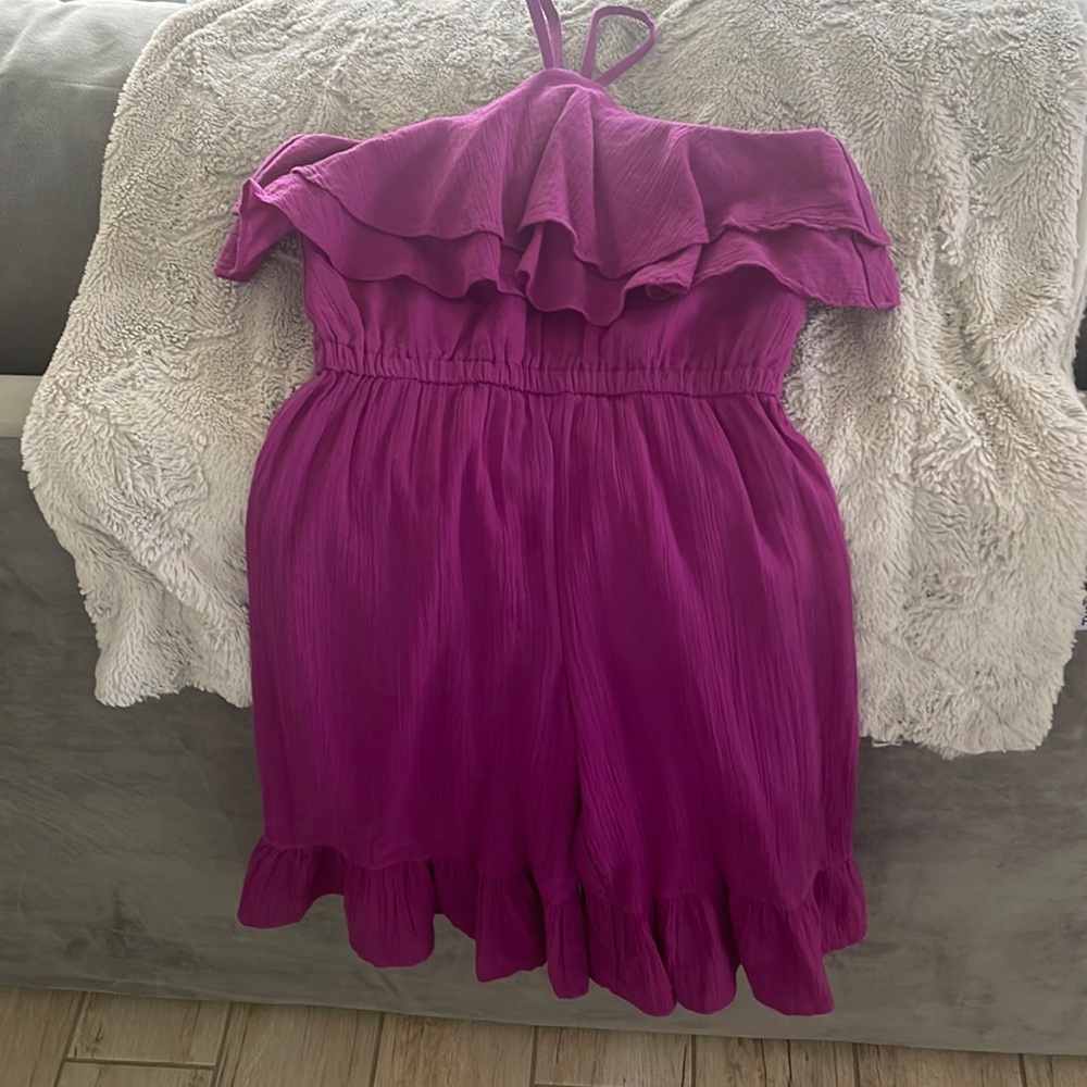 Janie and Jack Gauzey Romper